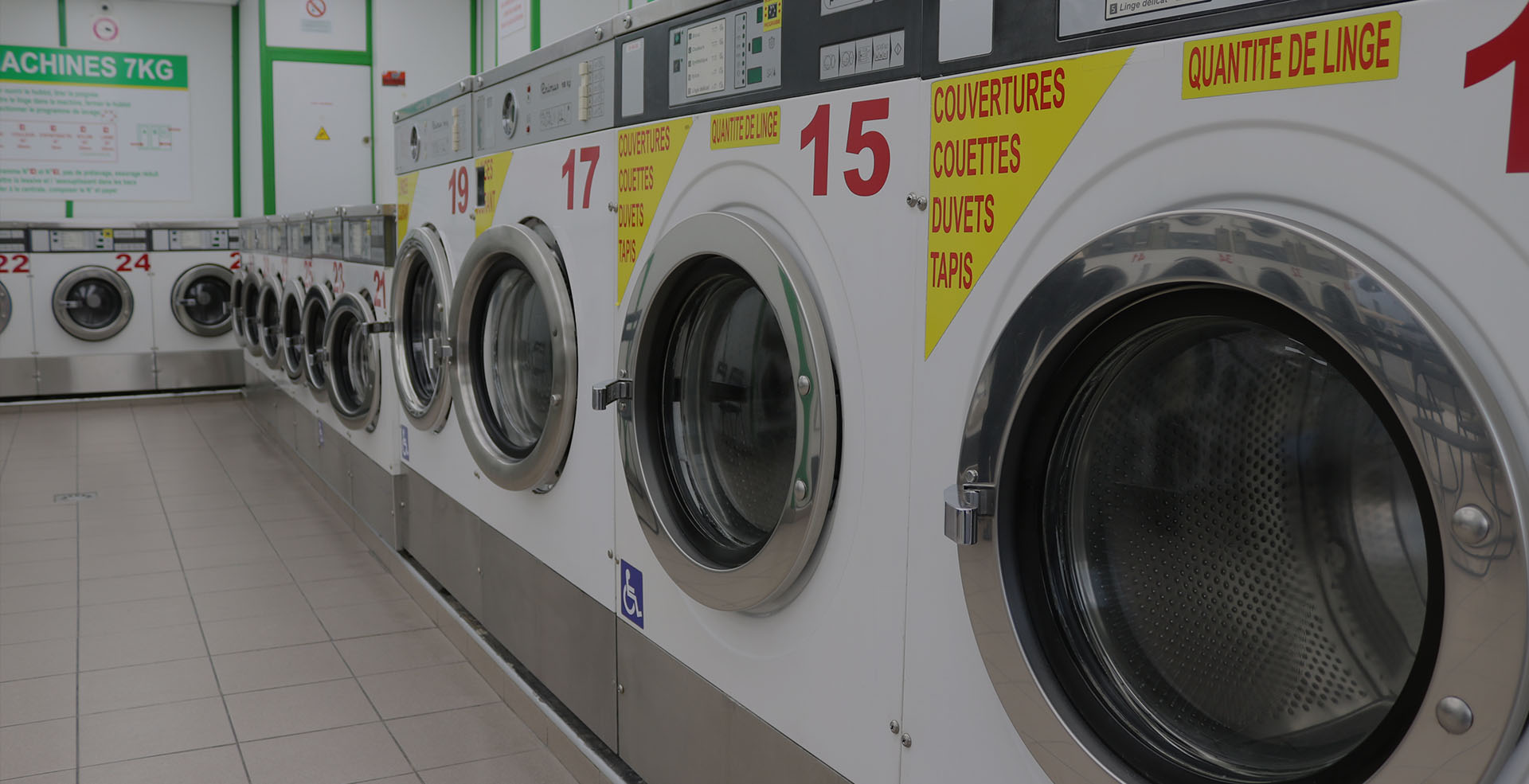 Laverie automatique Bobigny 93000, machines 7 à 20kg et séchage 16kg